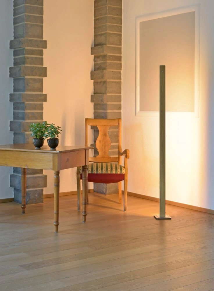 Wooden floor lamp Leonora 161 cm - oak oiled HerzBlut 4021273026388
