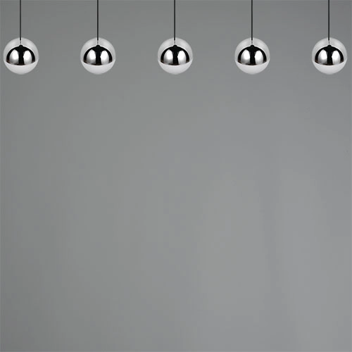 5-light pendant lamp Senta chrome Trio 4017807685855