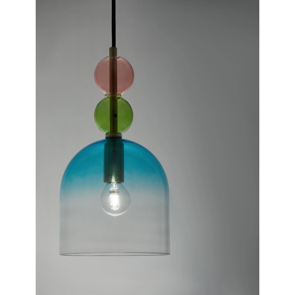 Colored pendant lamp Murano blue