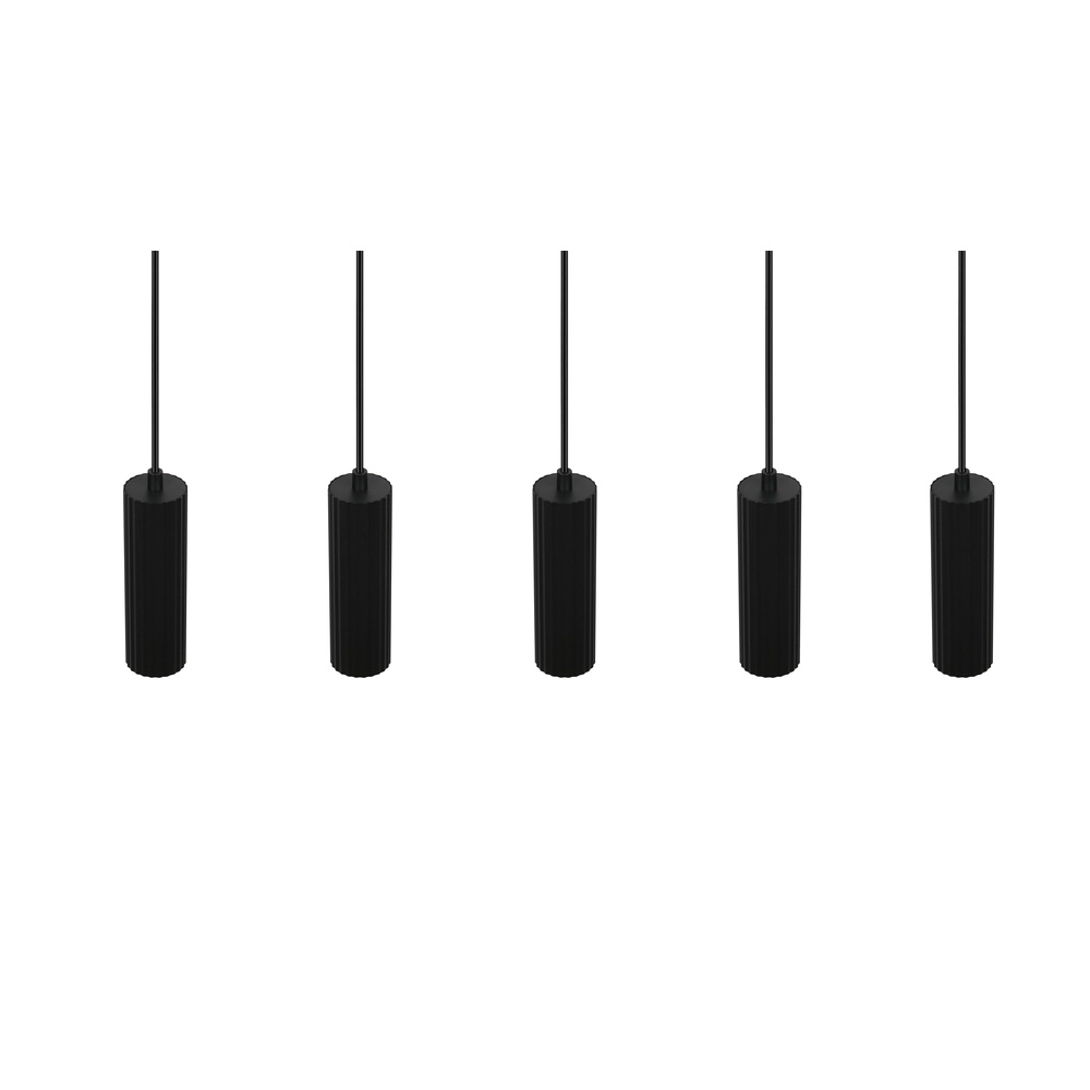 5-light pendant lamp Soka black Trio 4017807658538