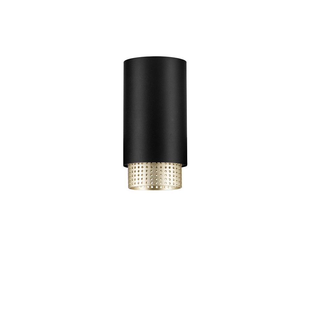Ceiling spotlight Nessi black with gold Lyora 5212017475121