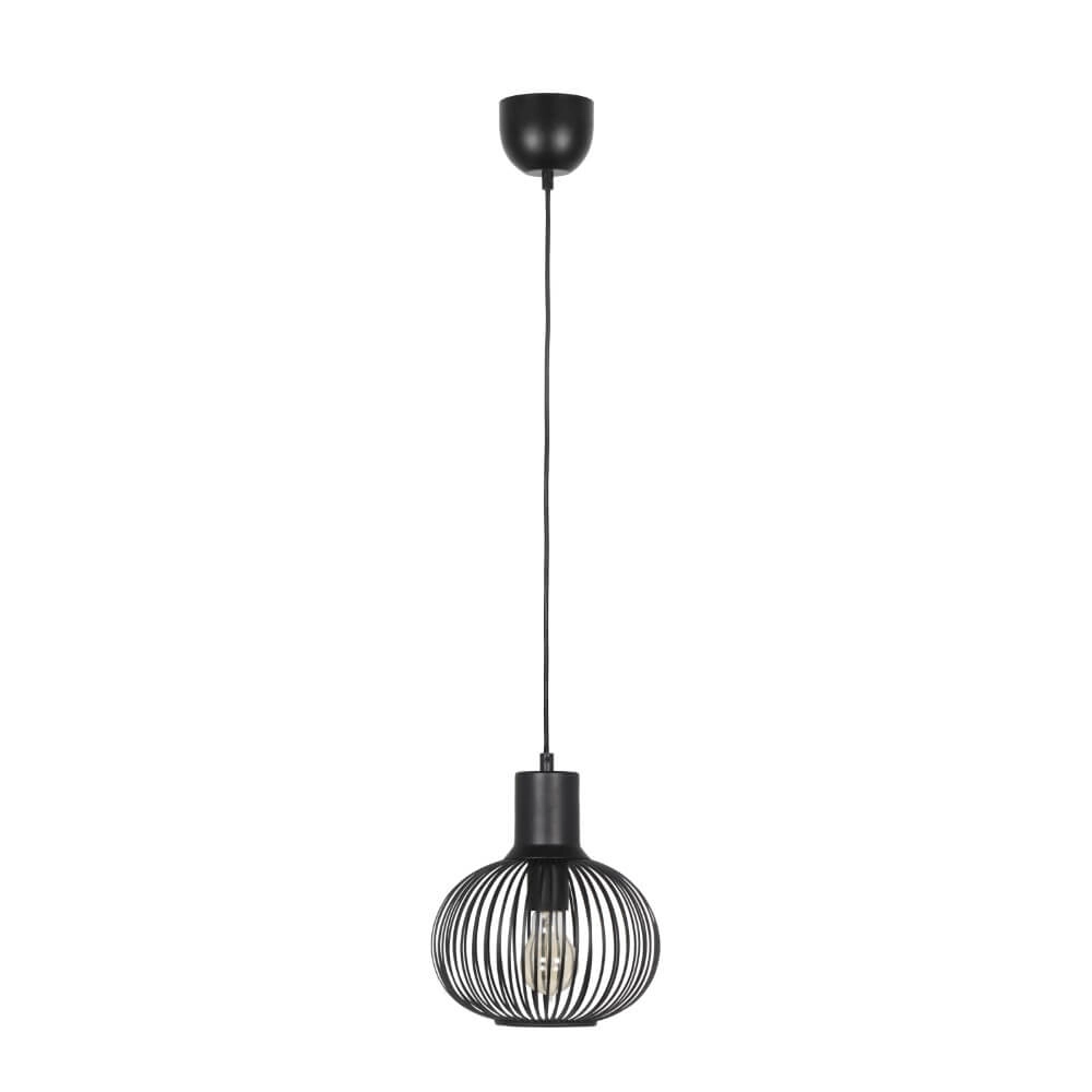 Wire pendant lamp Gila Ø 23cm - black Trio 4017807617559
