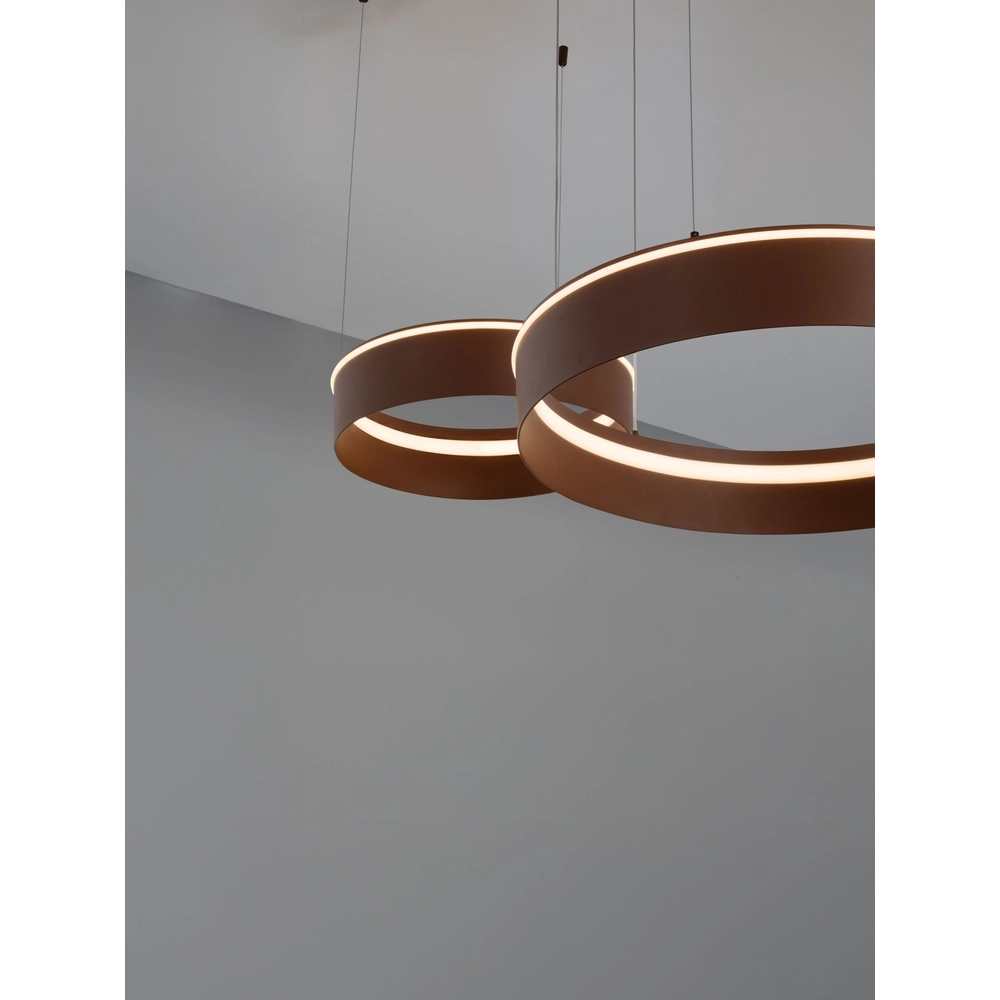 Modern pendant lamp Olivia double brown Lyora 5212017494283