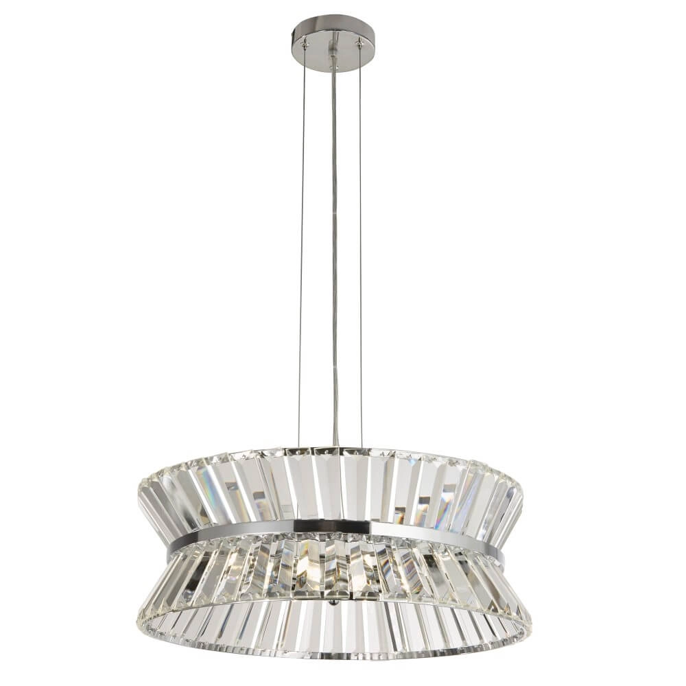 Design pendant lamp Uptown round chrome