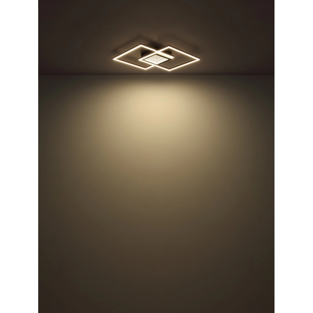 Modern ceiling lamp Saunders black square Globo 9007371475353