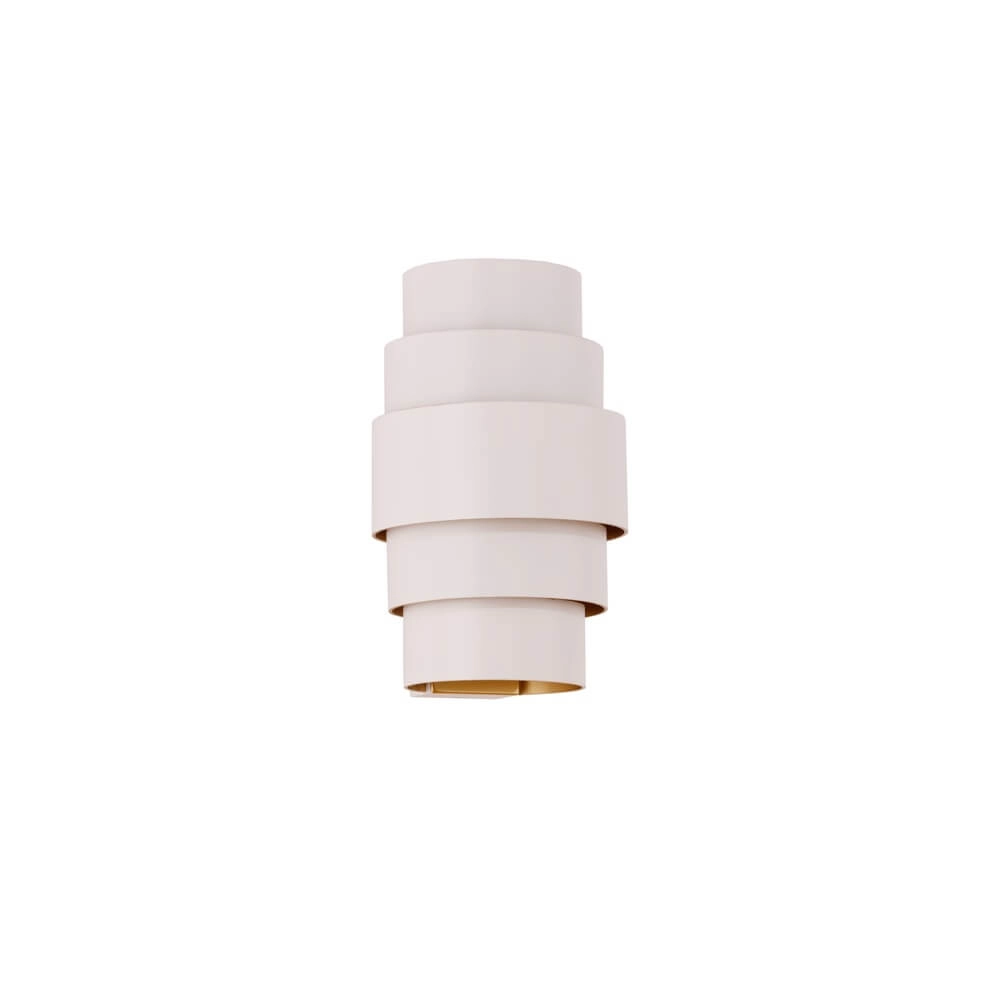 Design wall lamp Rolls White with gold inside Artdelight 8720701102354