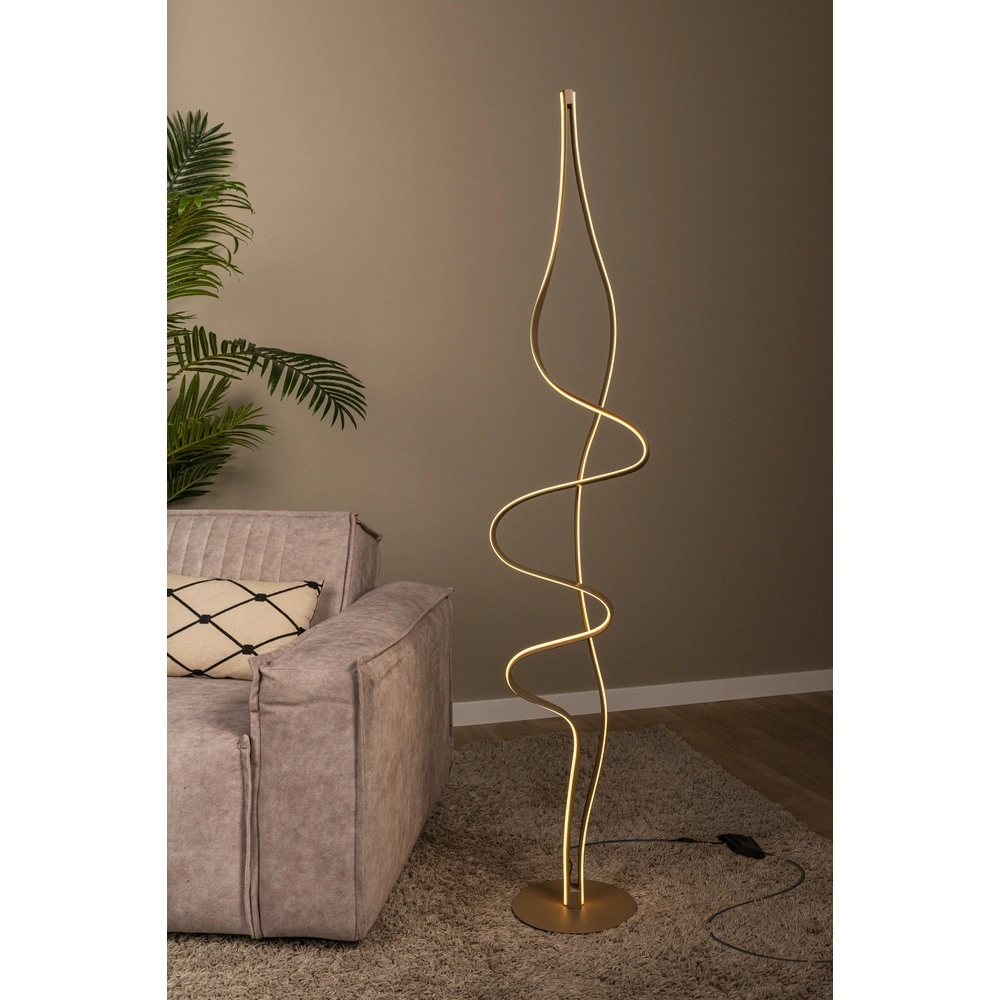 Floor lamp Lambada design chamapgne Premium by Lucide 5411212520937