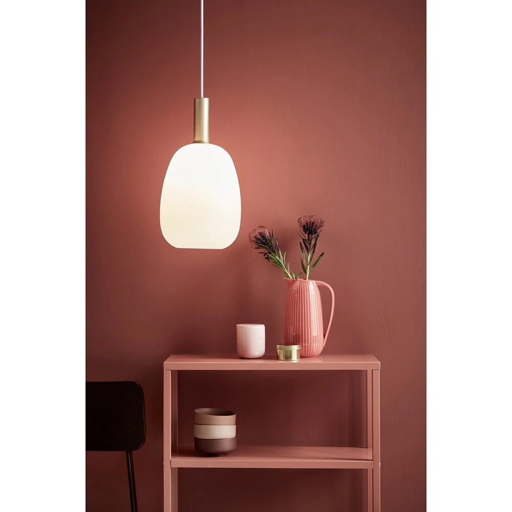Glass pendant lamp Alton Ø 23cm white Nordlux 5701581413788