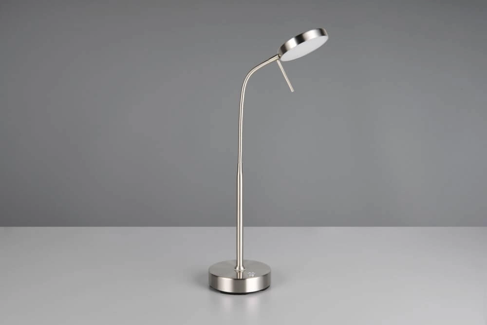 Stainless Steel Desk Lamp Moreno Rechargeable Trio 4017807618006