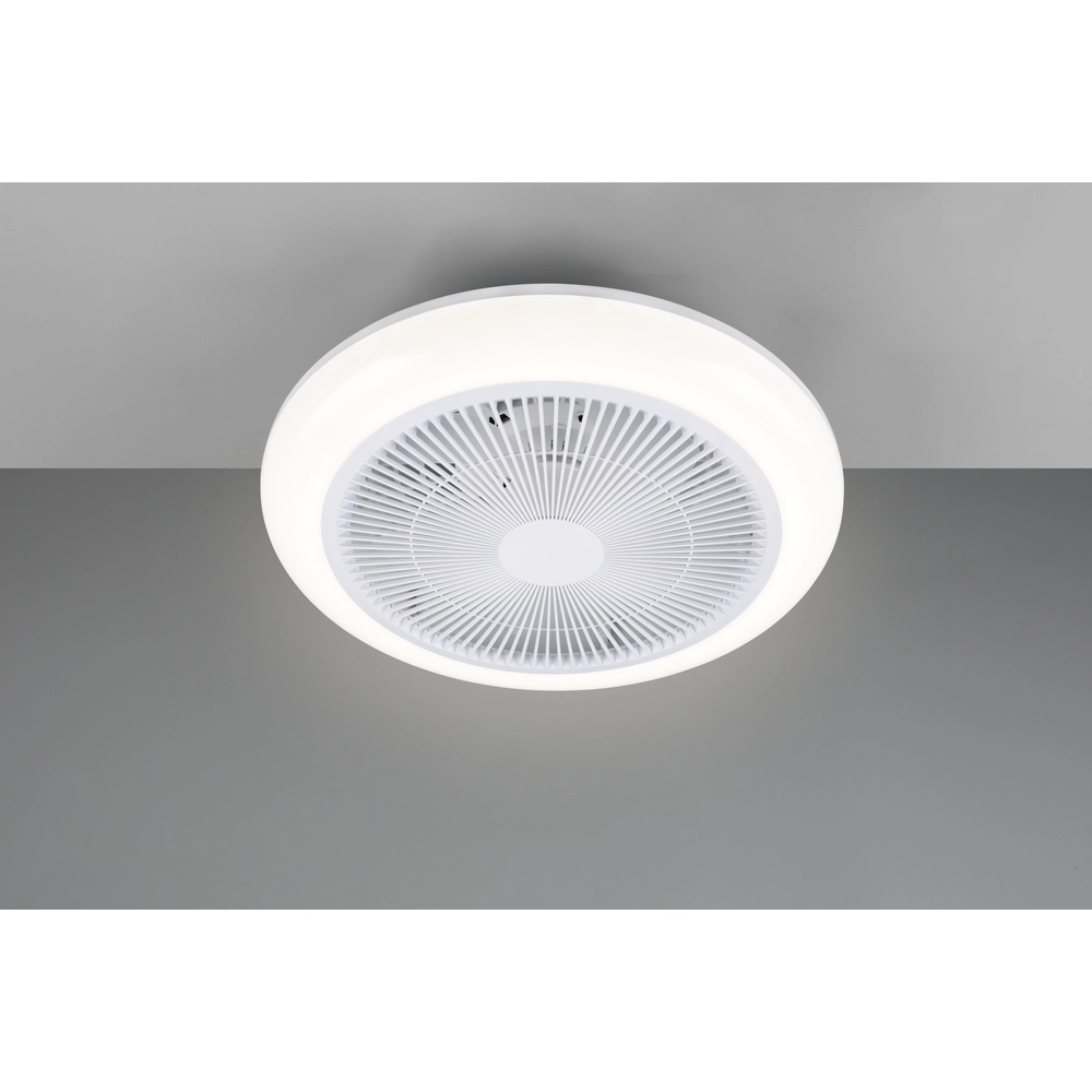 Design fan Holmsund white Ø 46cm with RGB function Trio 4017807688665