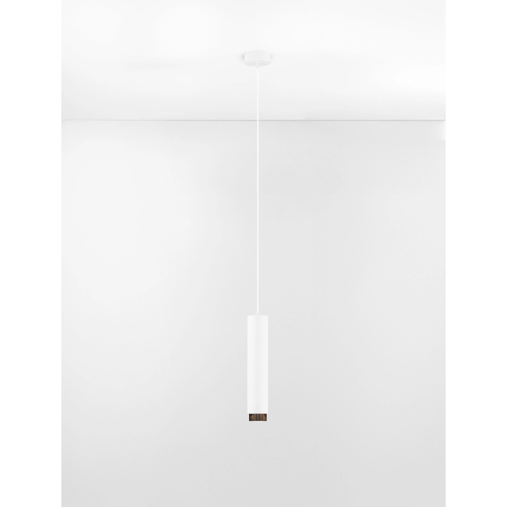 Pendant lamp Nessi white with black Lyora 5212017475176