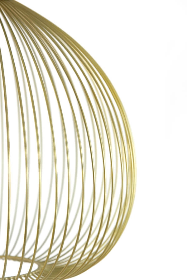 Golden pendant lamp Rilana Ø 45cm Light & Living 8717807649777