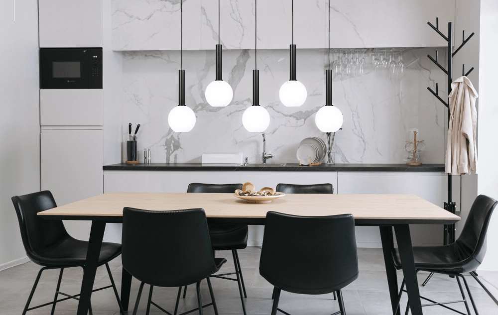 5-light hanging lamp Bella 2 with white glass Masterlight 8718121344430