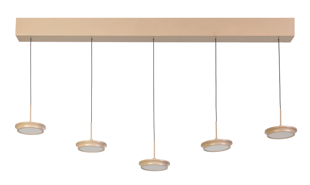Modern 5-light pendant lamp Desiree sand