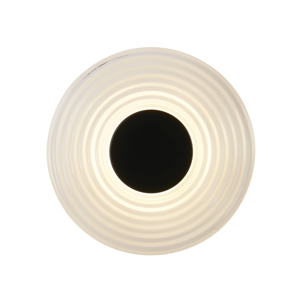 Wall lamp Cleo black and clear glass