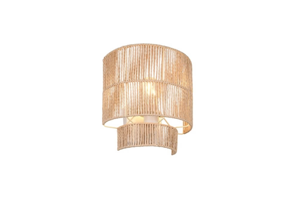 Japandi wall lamp Satna Rattan Trio 4017807636192