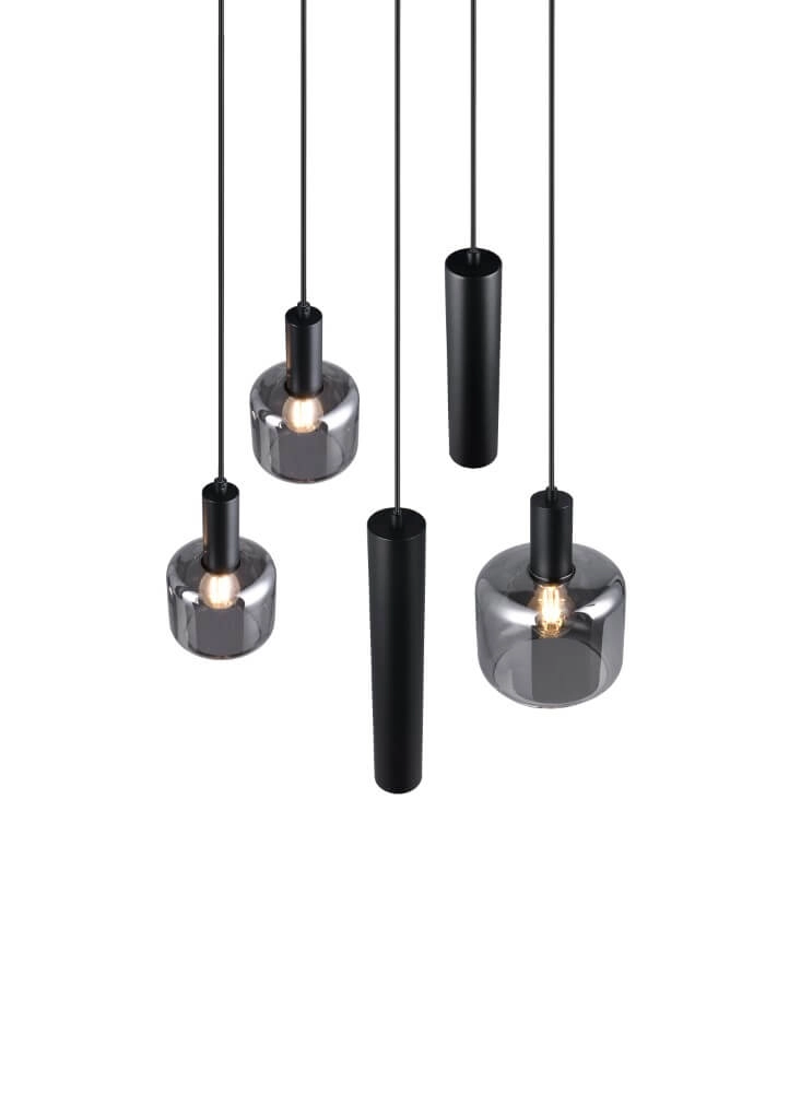 Vide pendant lamp Mataro with pendants Trio 4017807612912