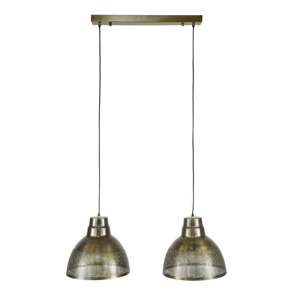 Industrial pendant lamp Screen 2x Ø 38cm Lyora 8716803513006