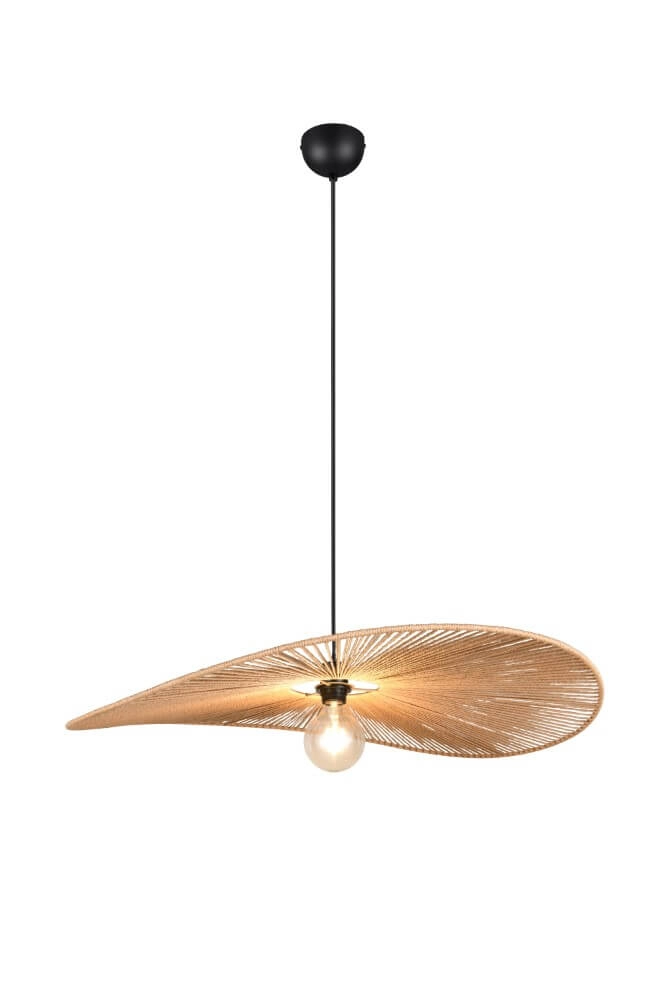 Large japandi pendant lamp Laurine Ø 78cm