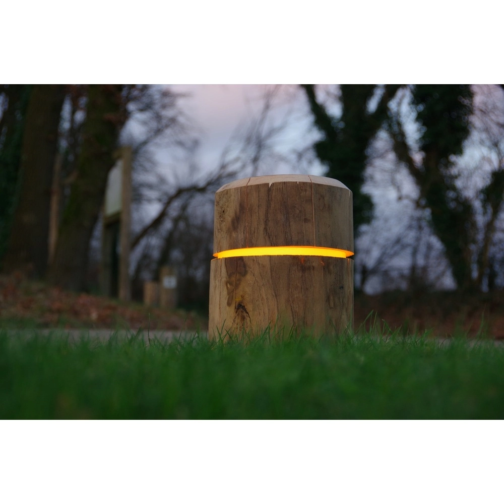 Wooden border lighting Rondo Chestnut - 31.5cm - 2700K - round