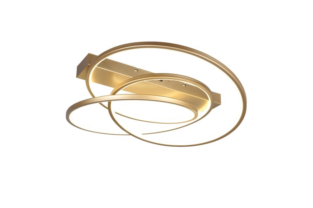 Bedroom ceiling lamp Darvin Gold - 65cm Trio 4017807616101