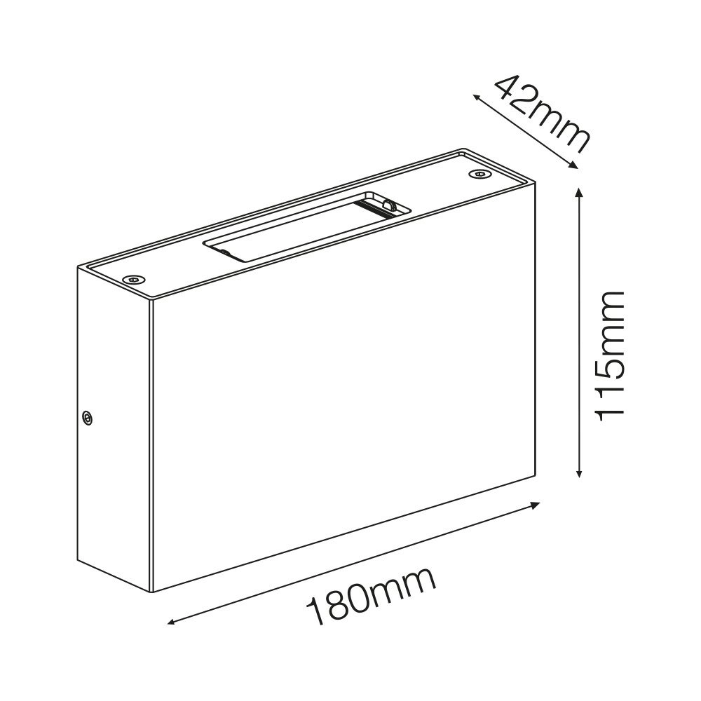 Adjustable wall spotlight Flatliner KS Verlichting 8714732756600