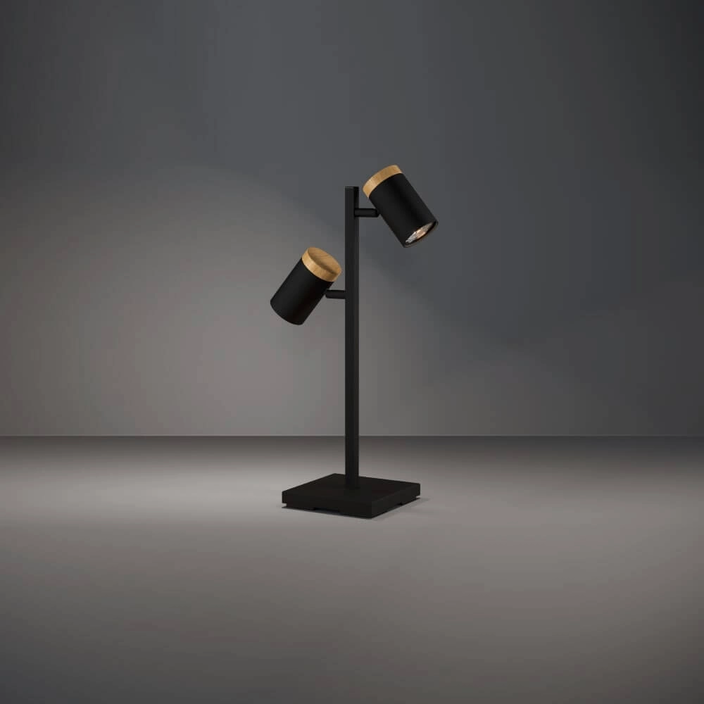 Black desk lamp Cartagena with 2 light sources Stars of Light 9008606221301