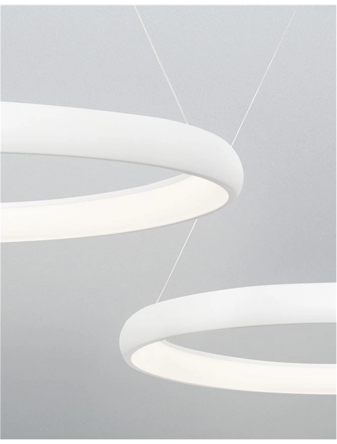 Design pendant lamp Albi white Ø 61cm Lyora 5212017416902