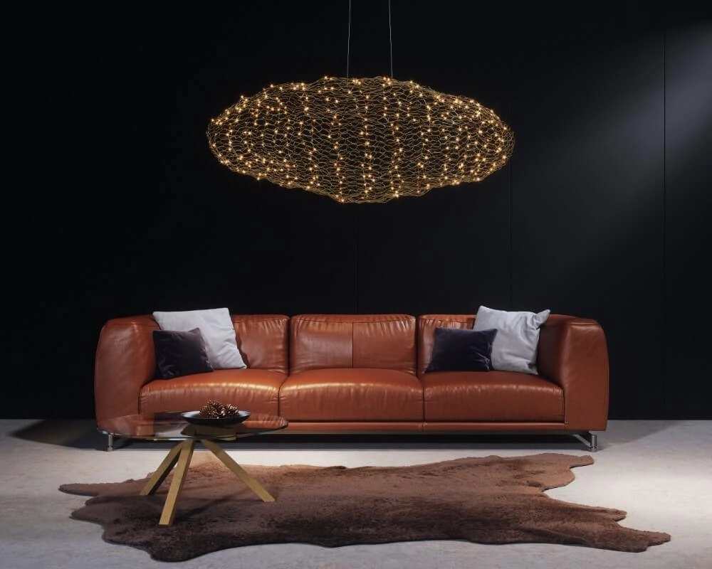 Hanging lamp Hayden gold 50cm By Rydéns 7391741012609