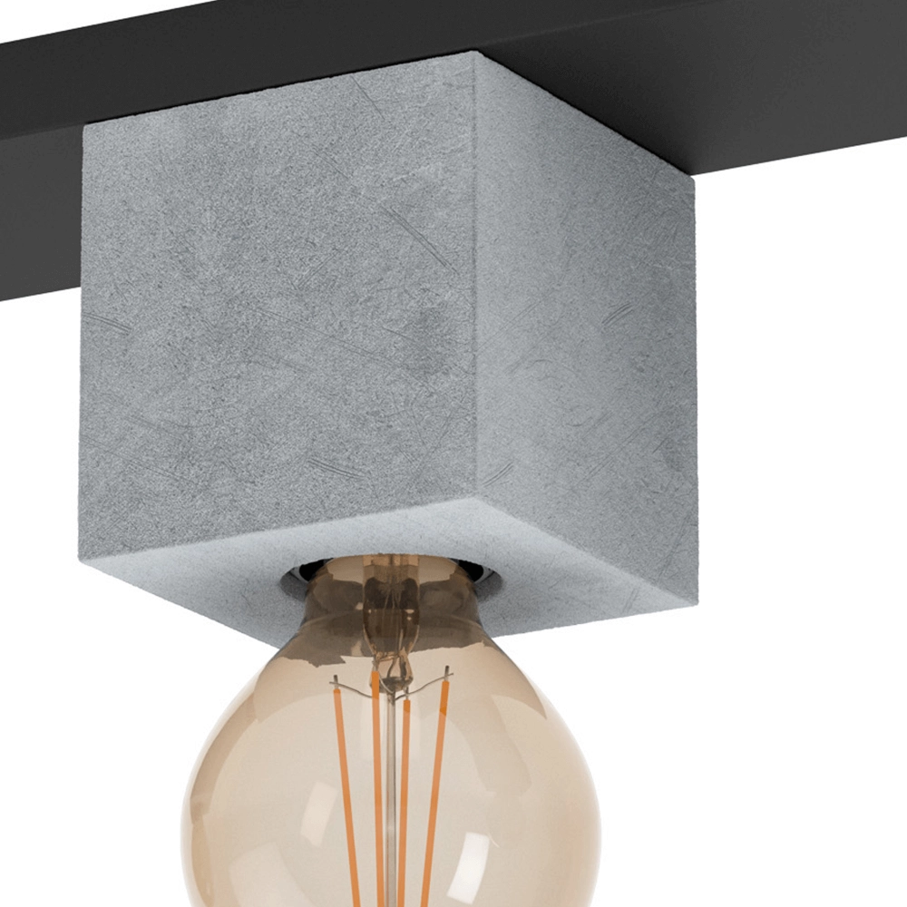 Concrete look ceiling lamp Prestwick 3 Eglo 9002759435967