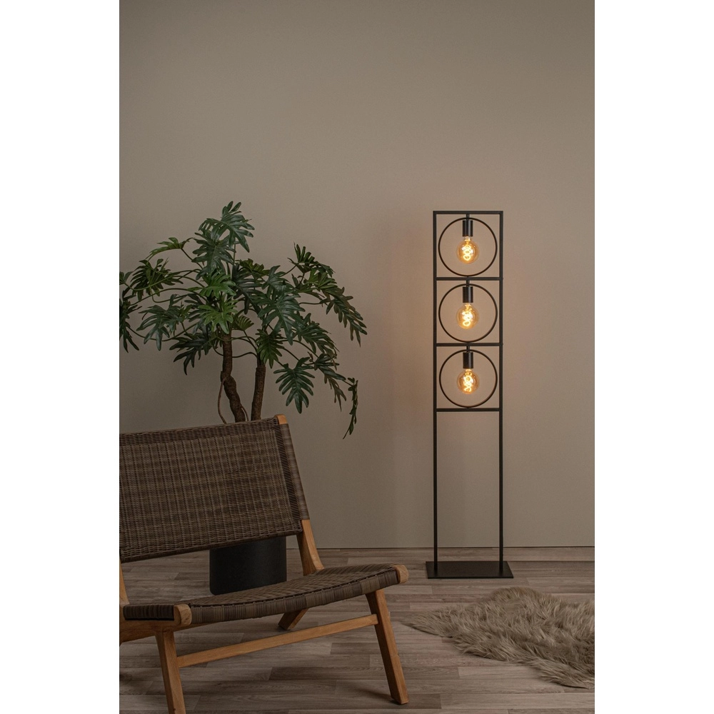 Unique floor lamp Suus 3-light black Lucide 5411212010896