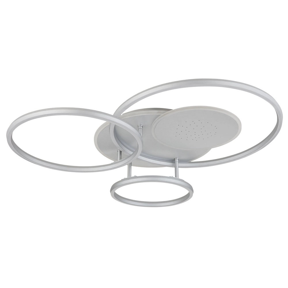 Modern ceiling lamp Johnson silver grey 80.7cm Globo 9007371583553