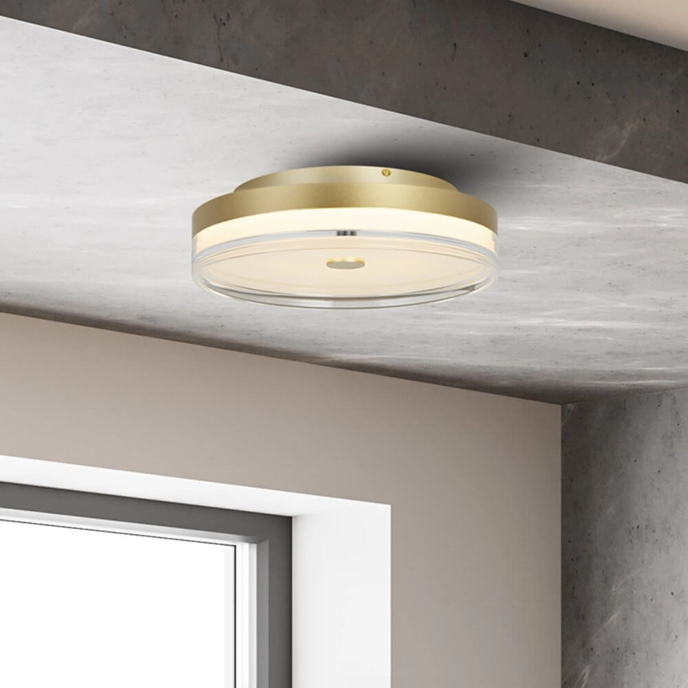 Ceiling lamp Cyprus Ø 40cm gold Searchlight 5053423273723