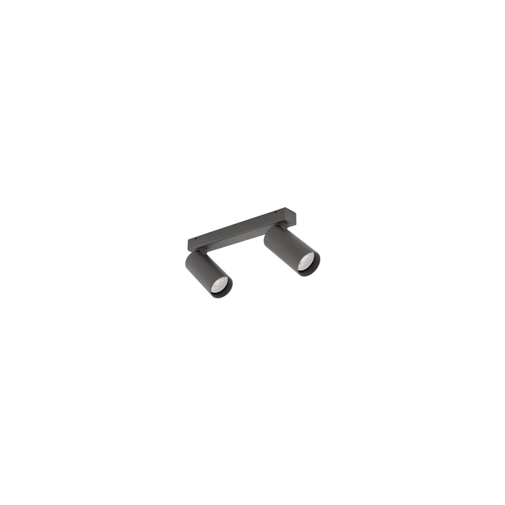 Surface-mounted spot 2x GU10 Fourty dark grey