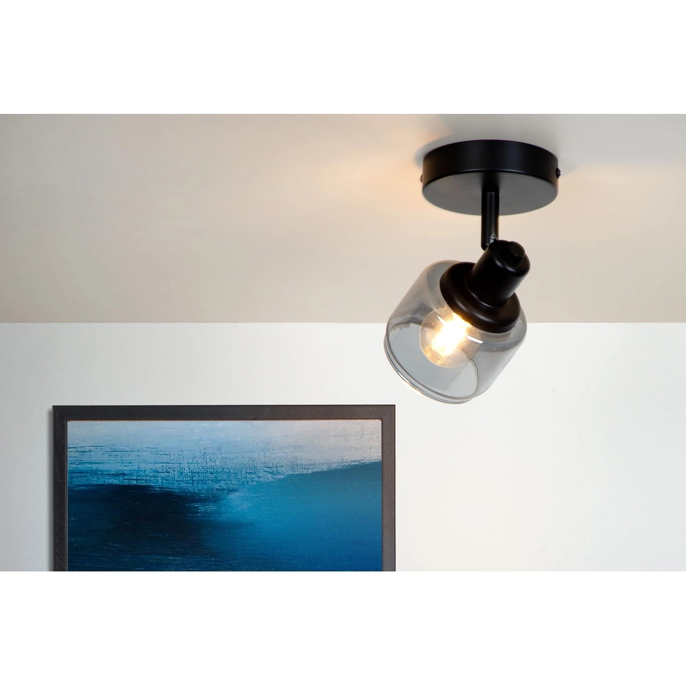 Ceiling lamp Bjorn Single Black Lucide 5411212771216