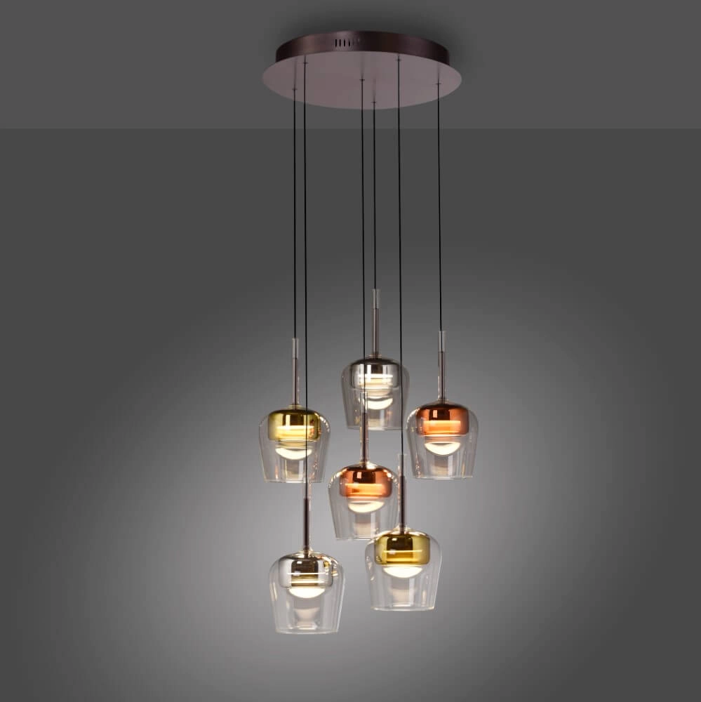 6-light pendant lamp Q-Kon Multiple colors Paul Neuhaus 4012248383872