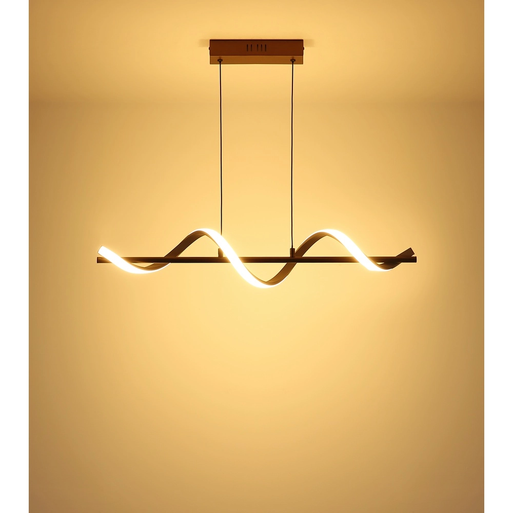 Pendant lamp Spiro bronze with sand brown Globo 9007371587315