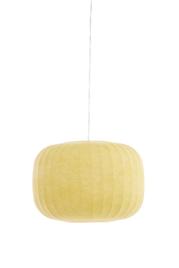 Japandi pendant lamp Lexa green Ø 35cm