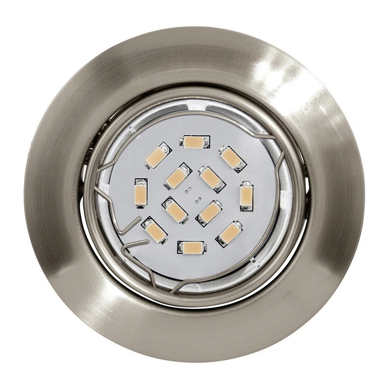 Recessed spotlight Peneto Round 8.7cm nickel matt