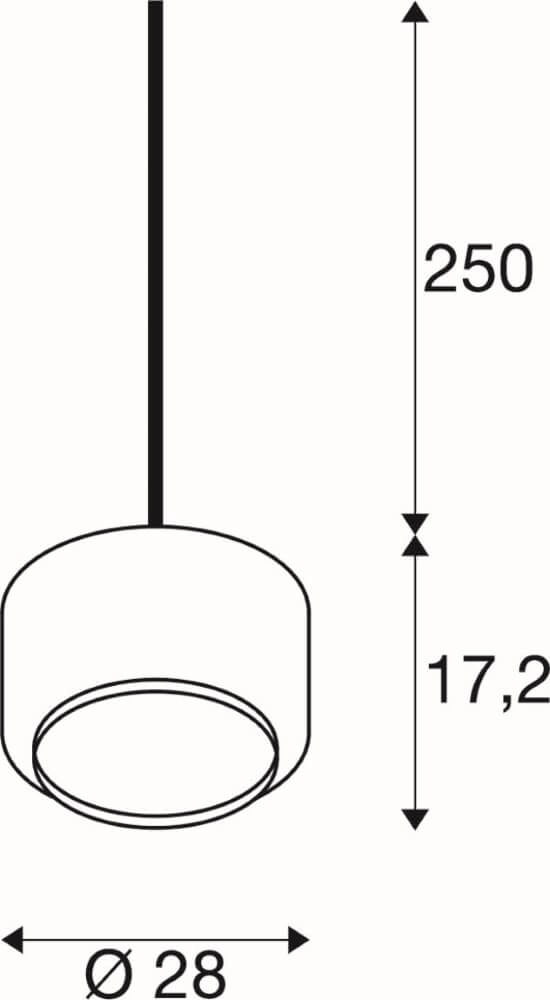 Glass pendant lamp Pantilo gold glass - Ø28cm SLV 4024163266437