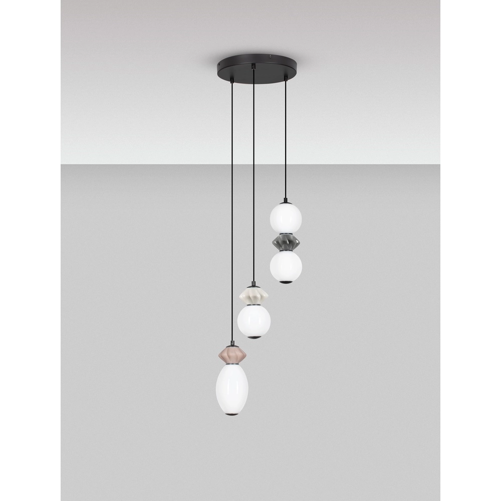 Pendant lamp Pallina 3-light Lyora 5212017484024