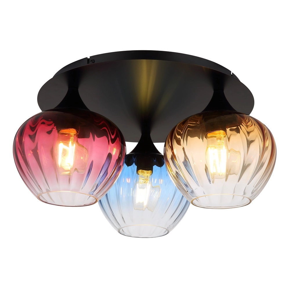 Ceiling lamp Sander Multiple colors of glass