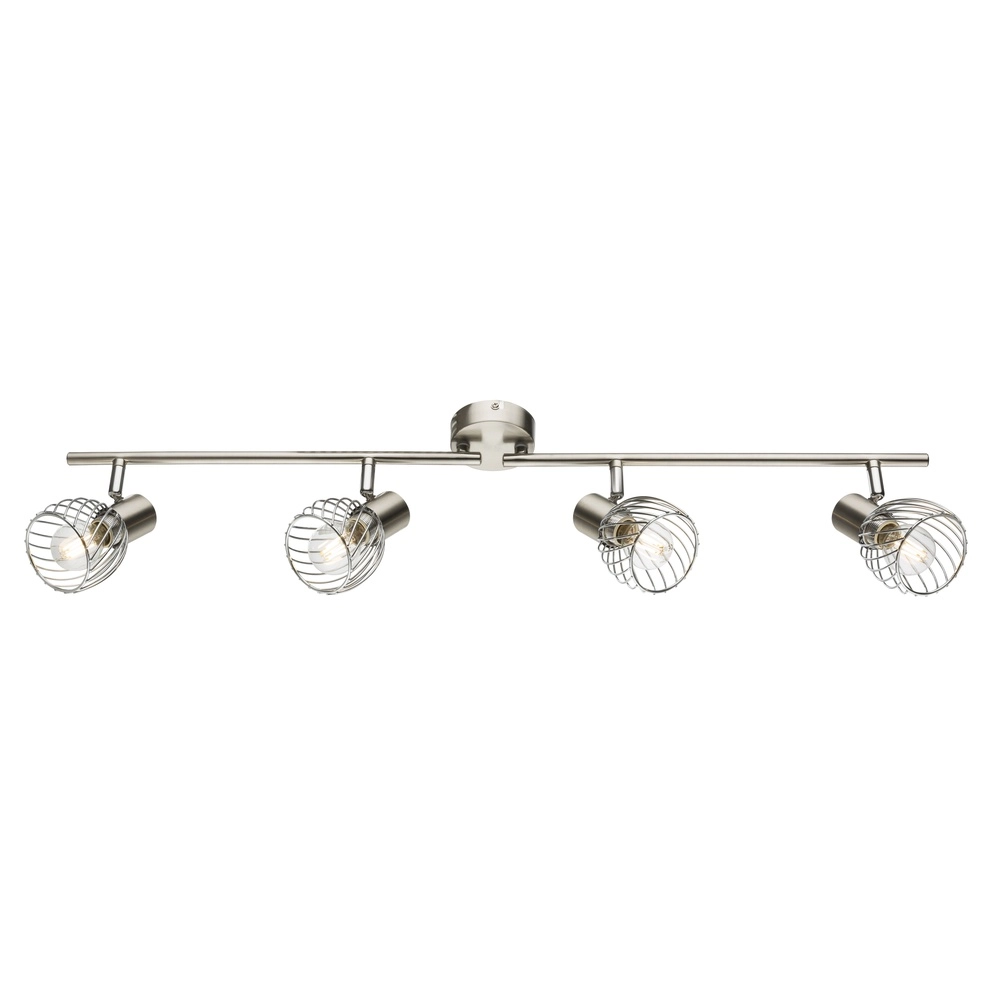 Ceiling lamp Texas 4-light nickel