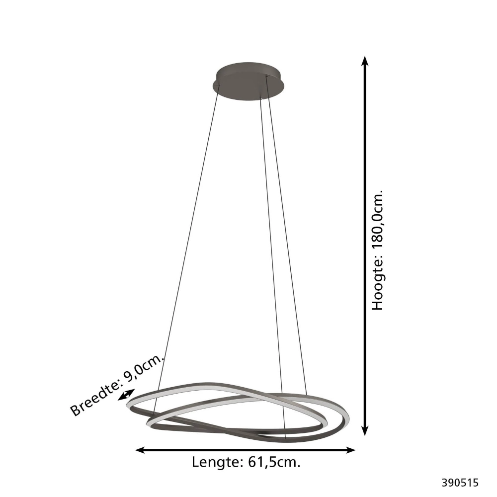 Design pendant lamp Guntin Adjustable Grey Stars of Light 9008606357802