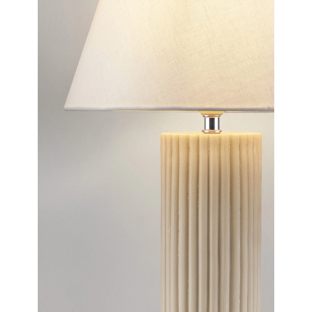 Table lamp Bacco beige with white shade Lyora 5212017468161