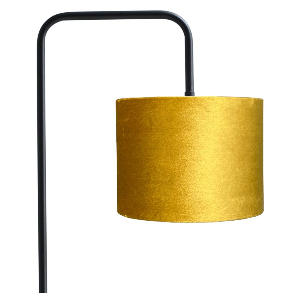 Floor table lamp Venus 152cm with gold-colored lampshade Masterlight 8718121246727