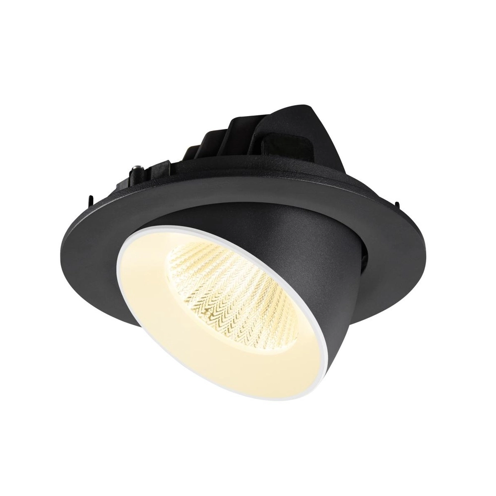 Recessed spotlight Numinos Gimble L black/white 3000K - 40deg SLV 4024163310291