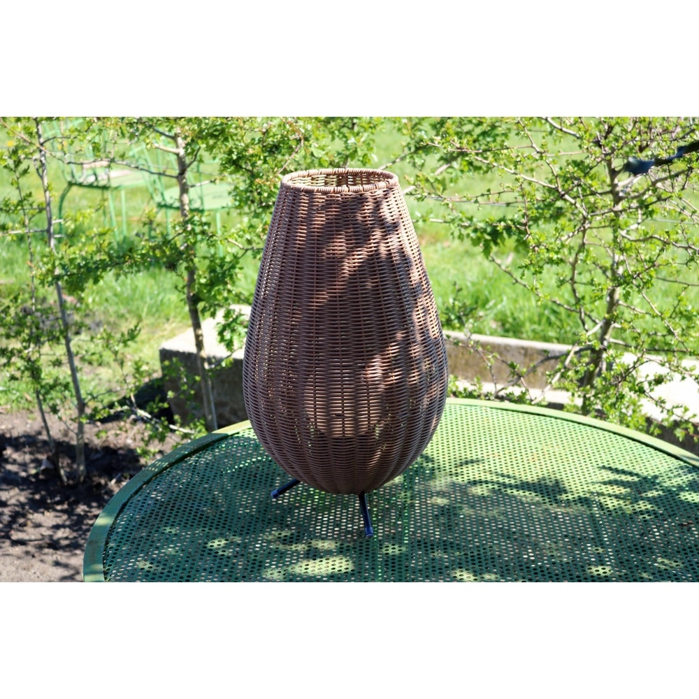 Table lamp rechargeable Colin Ip44 Rattan Lucide 5411212031853