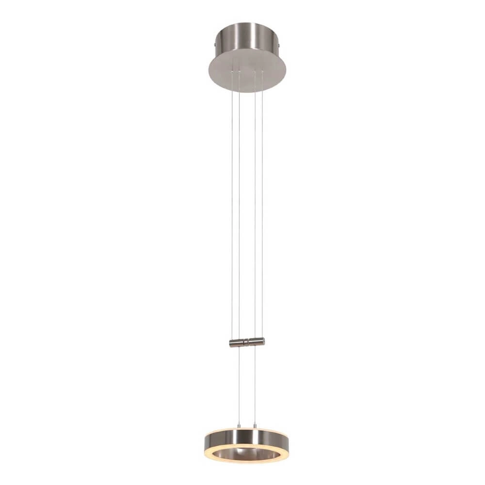 Sleek LED pendant light Piola Stainless steel Steinhauer 8712746167306