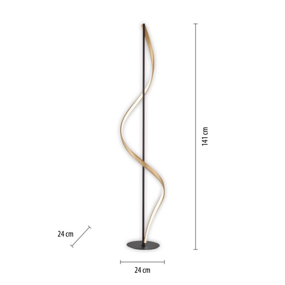 Design floor lamp Q-Swing anthracite Paul Neuhaus 4012248373781